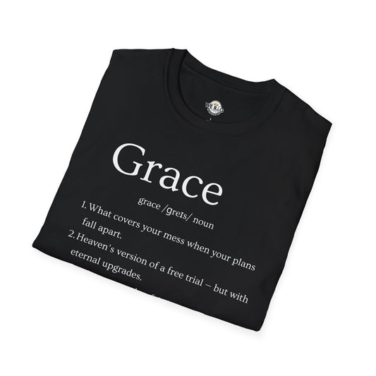 Grace Definition—Unisex Inspirational T-Shirt, Motivational Tee for Faith & Hope, Gift for Friends, Positive Vibes, Casual Wear, Spiritual Apparel