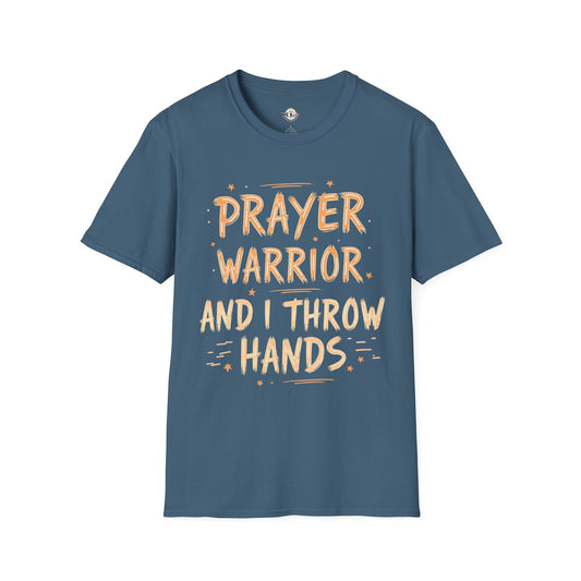 Prayer Warrior, And I Throw Hands (paint stroke style)