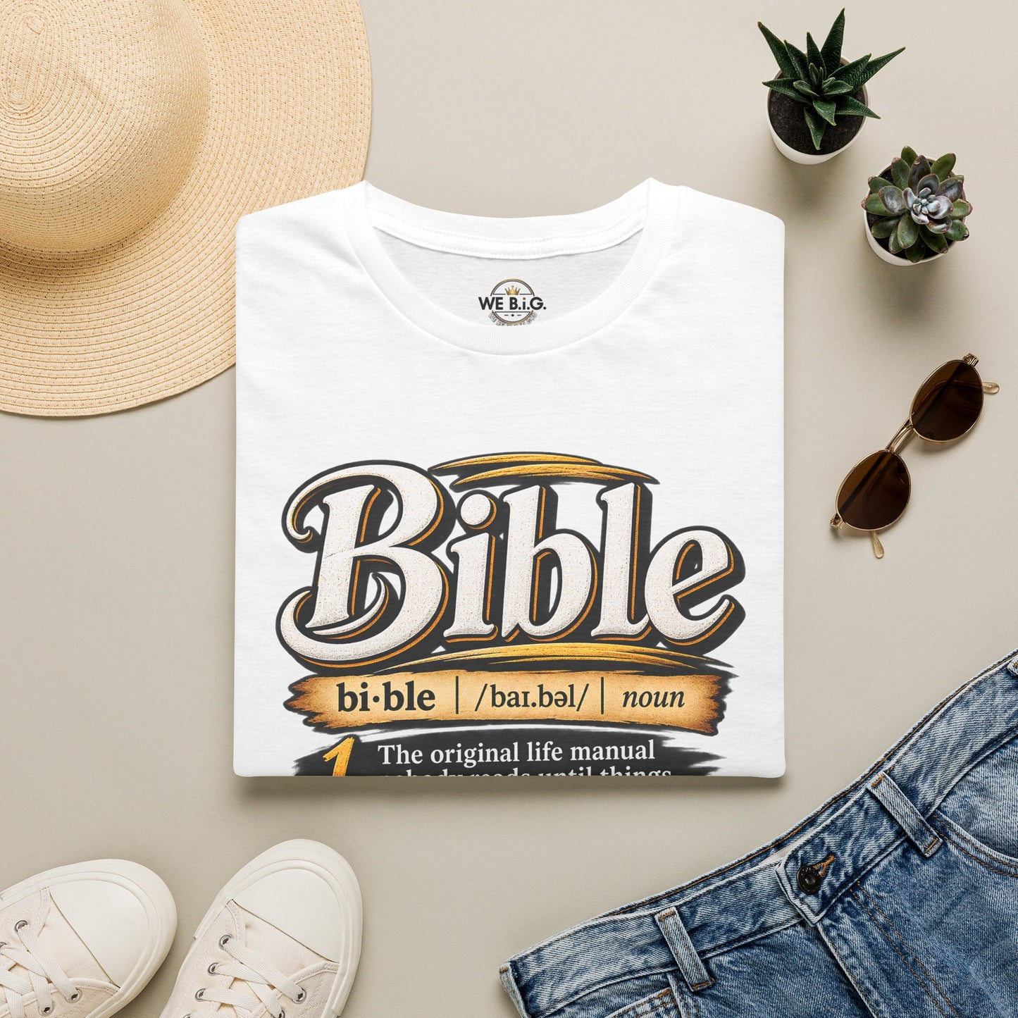 Bible Definition T-Shirt — "The Original Life Manual" Christian Faith Tee