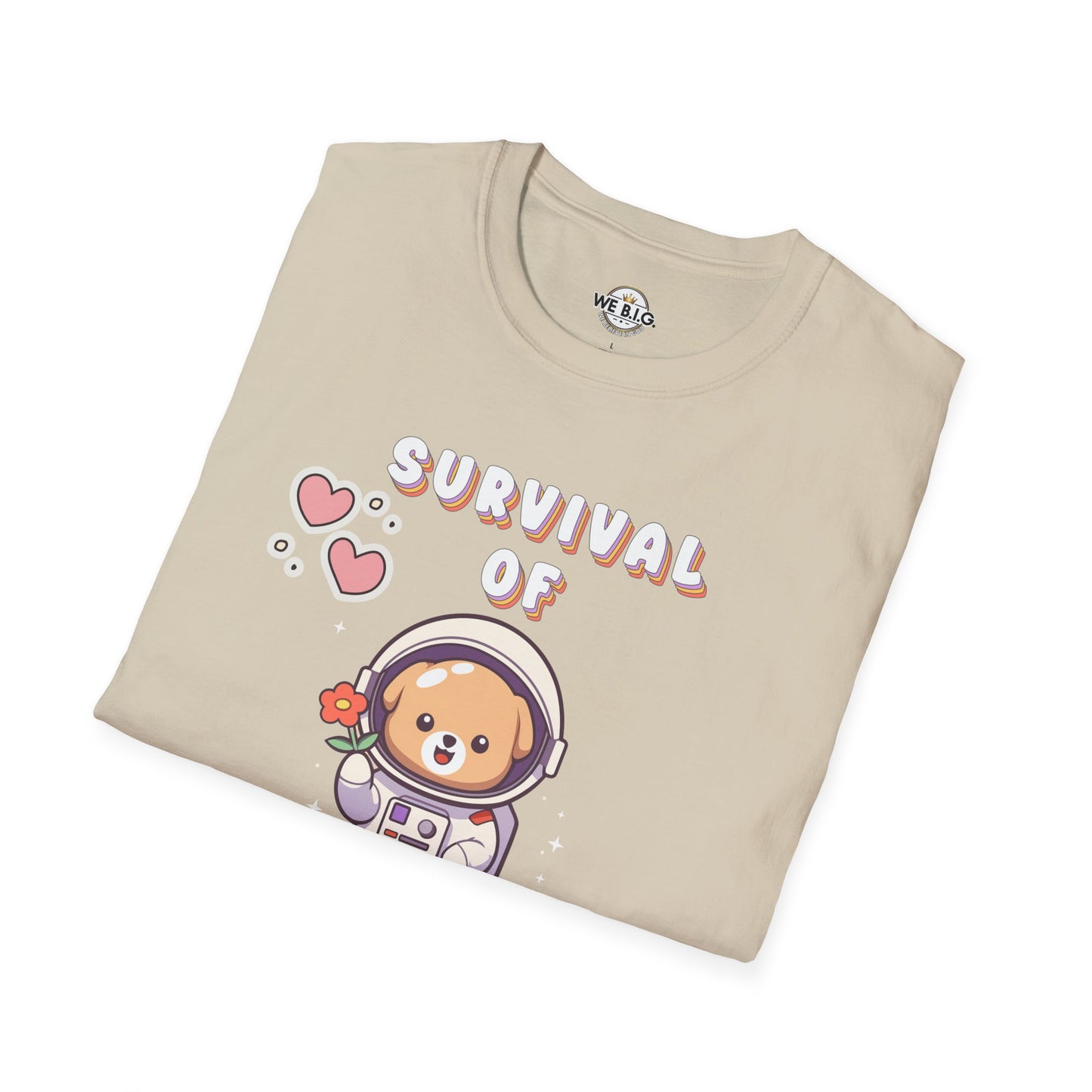Survival of the Cutest T-Shirt | Cute Astronaut Tee for Kids & Adults | Perfect for Birthdays, Parties, Gifts, Casual Wear