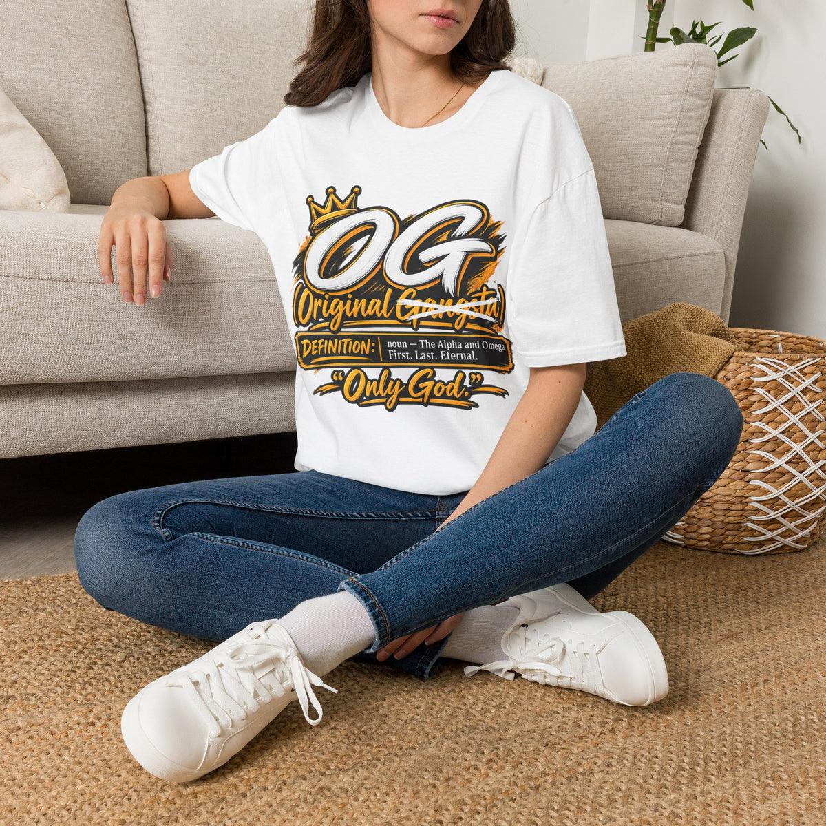 OG Original Gangsta T-Shirt — Crowned "Only God" Streetwear Tee