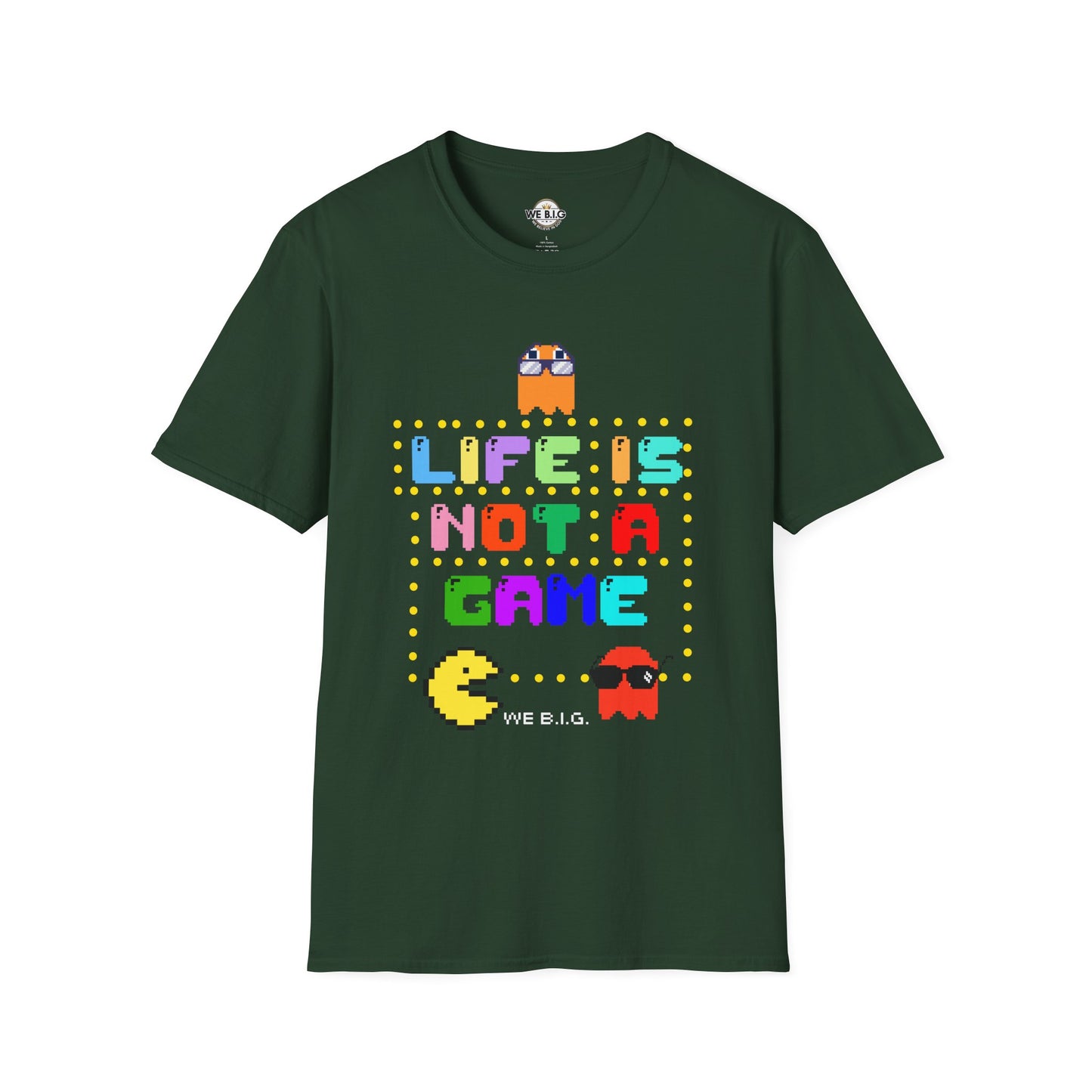 Retro Video Game Inspired T-Shirt - Life is Not a Game, Gamer Merchandise, Arcade Lover Gift, Fun Gift for Players, Unisex Tee