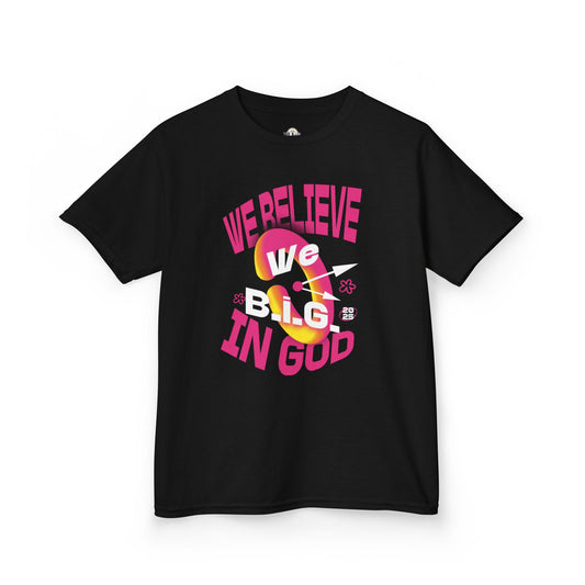 We B.i.G. Children —Faith-Inspiring Kids Heavy Cotton™ Tee - Perfect for Church, Family Gatherings, Gifts, Birthday Parties, Religious Celebrations