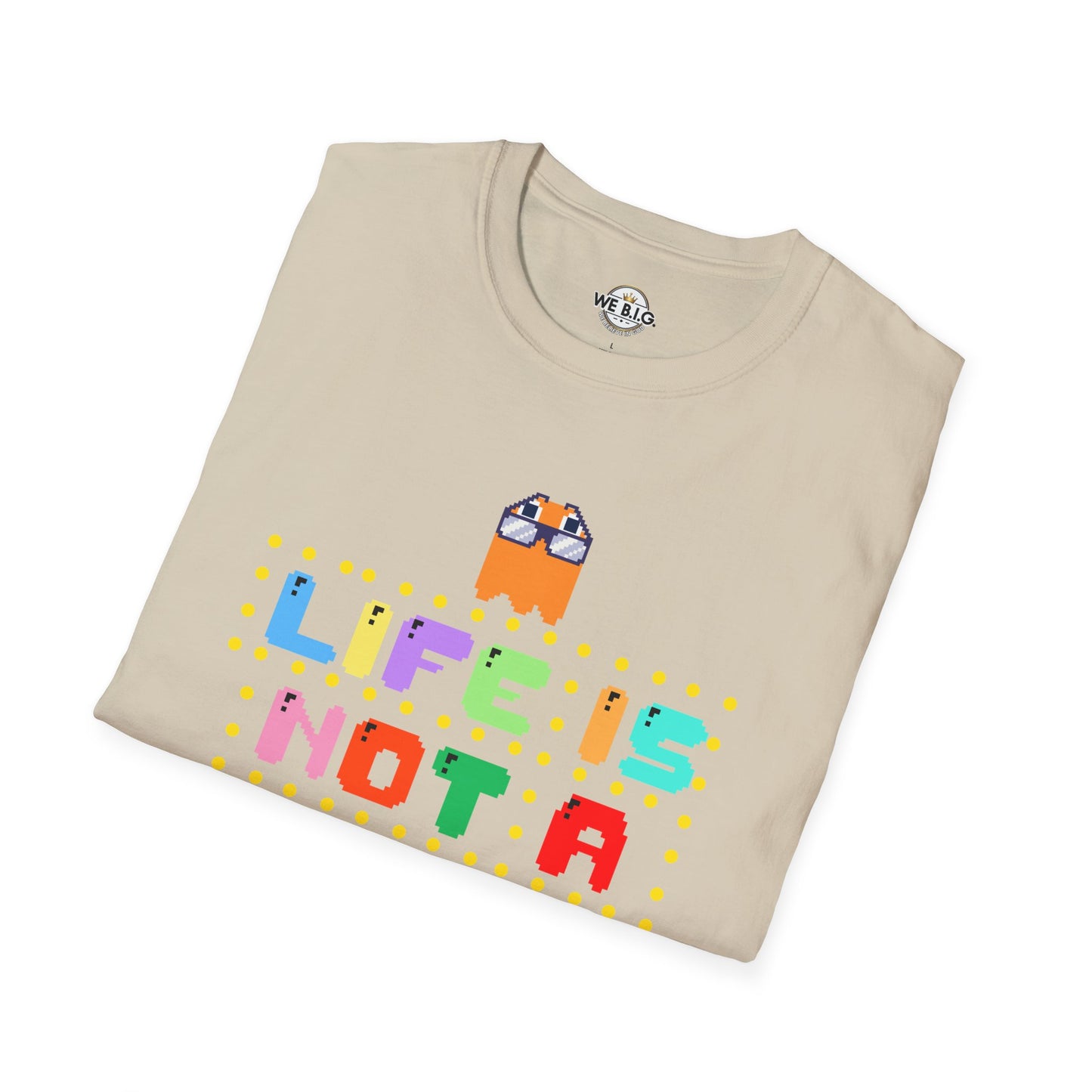 Retro Video Game Inspired T-Shirt - Life is Not a Game, Gamer Merchandise, Arcade Lover Gift, Fun Gift for Players, Unisex Tee