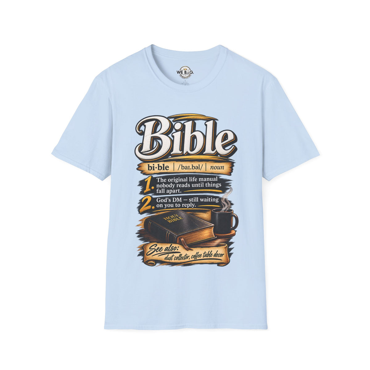 Bible Definition T-Shirt — "The Original Life Manual" Christian Faith Tee