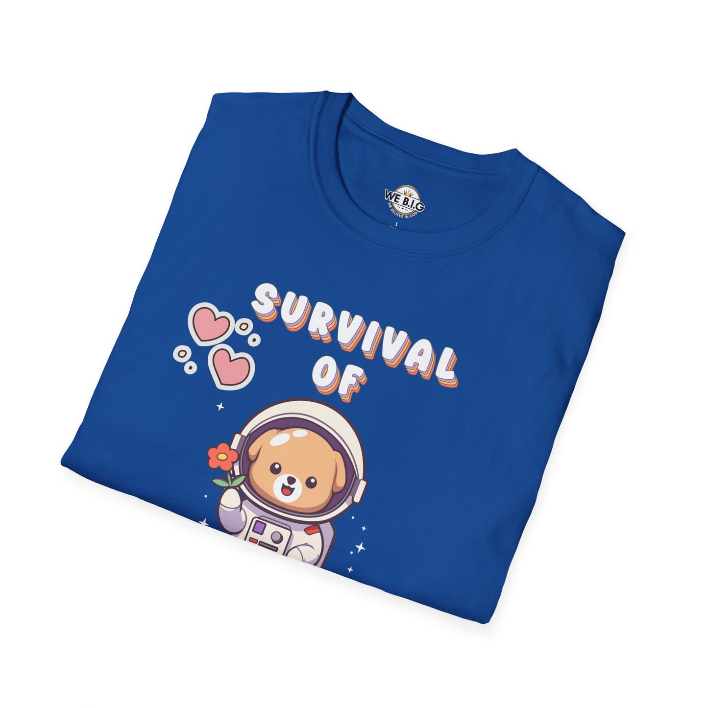 Survival of the Cutest T-Shirt | Cute Astronaut Tee for Kids & Adults | Perfect for Birthdays, Parties, Gifts, Casual Wear
