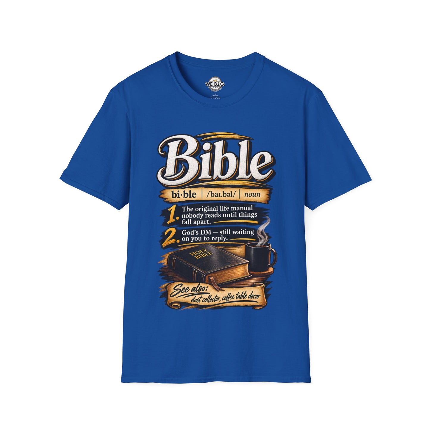 Bible Definition T-Shirt — "The Original Life Manual" Christian Faith Tee