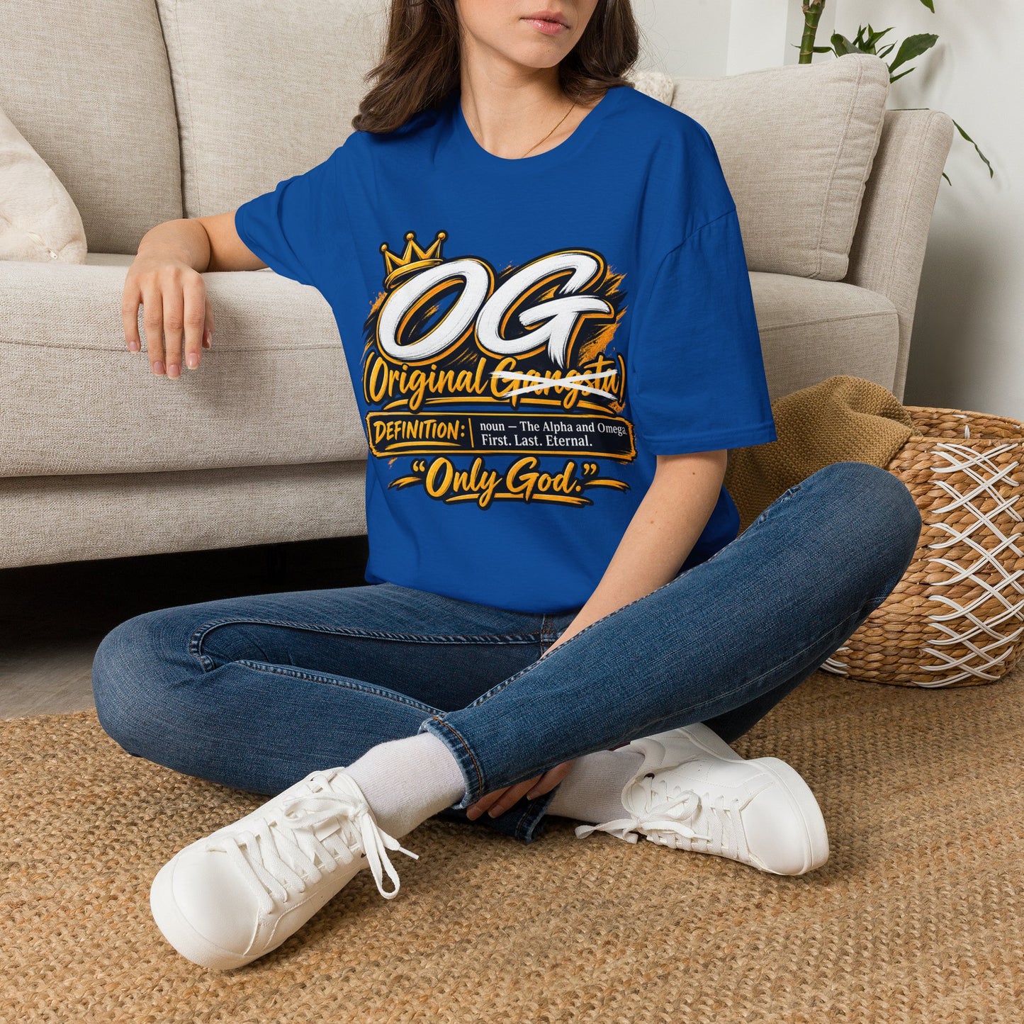 OG Original Gangsta T-Shirt — Crowned "Only God" Streetwear Tee