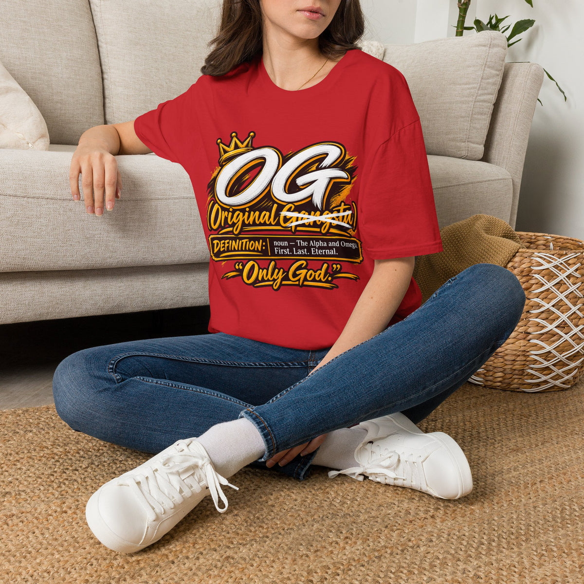 OG Original Gangsta T-Shirt — Crowned "Only God" Streetwear Tee