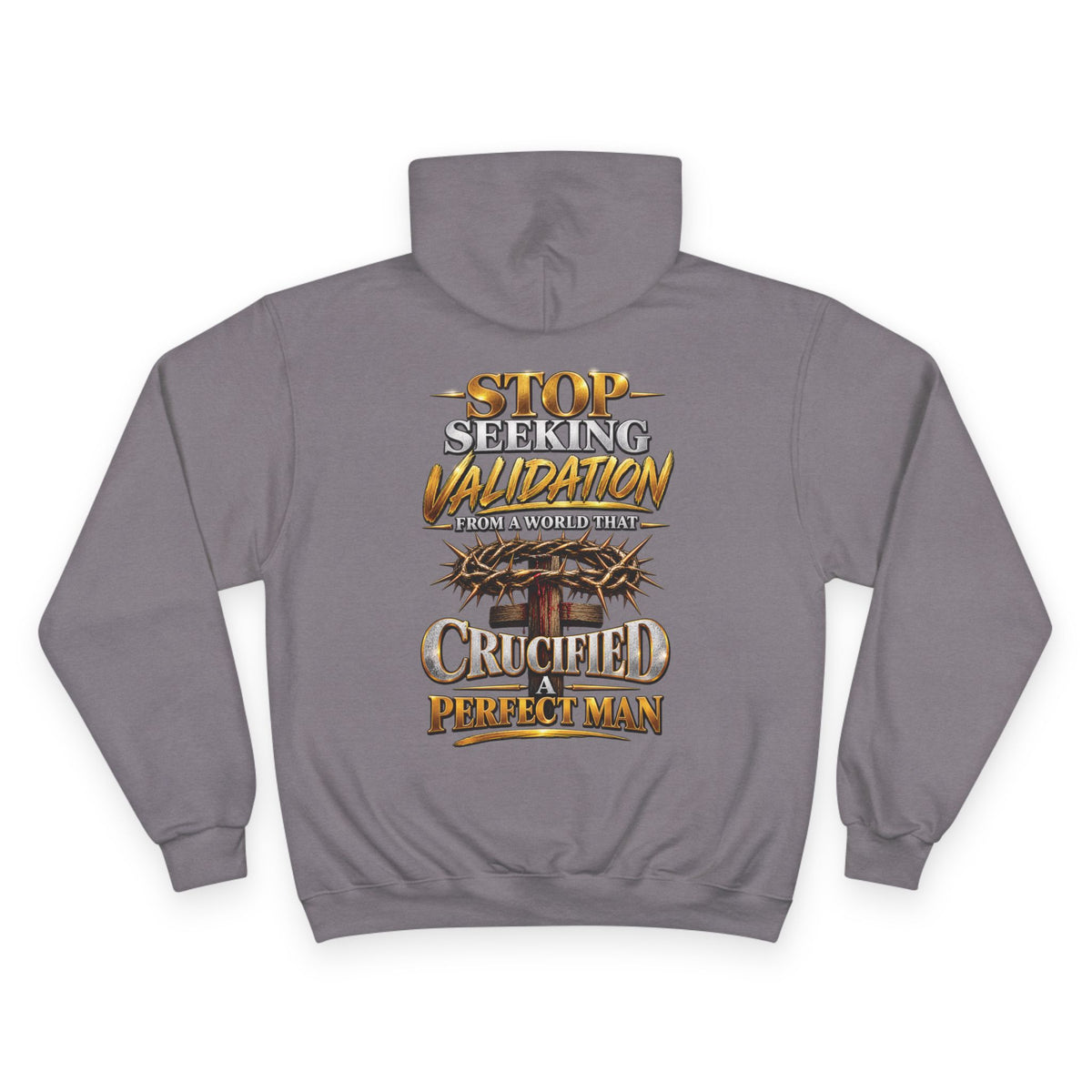 Crucified Man: Champion Hoodie