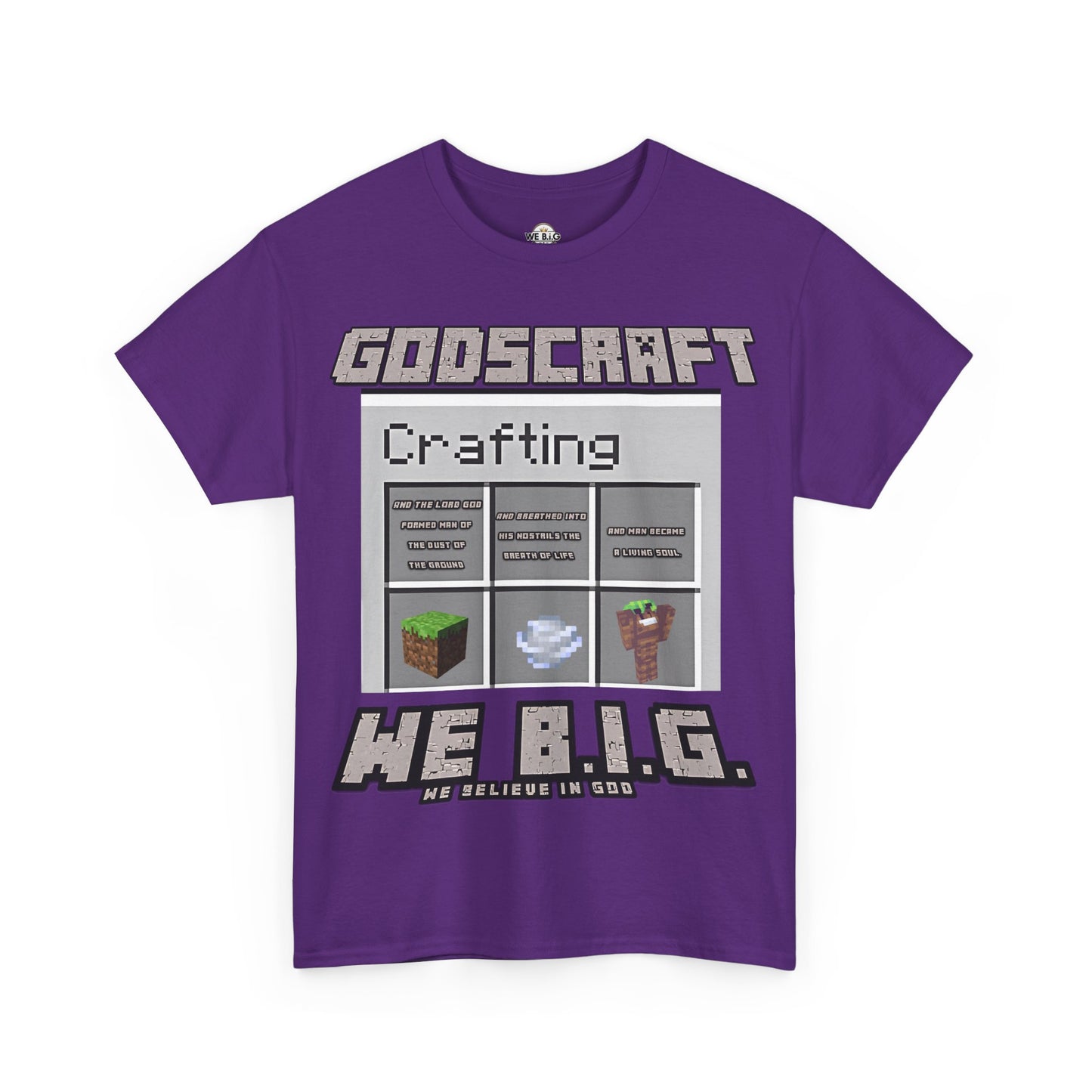 Godscraft Crafting Tee, Gamer Shirt, Minecraft Apparel, Fun Casual Top, Creative Gift for Gamers