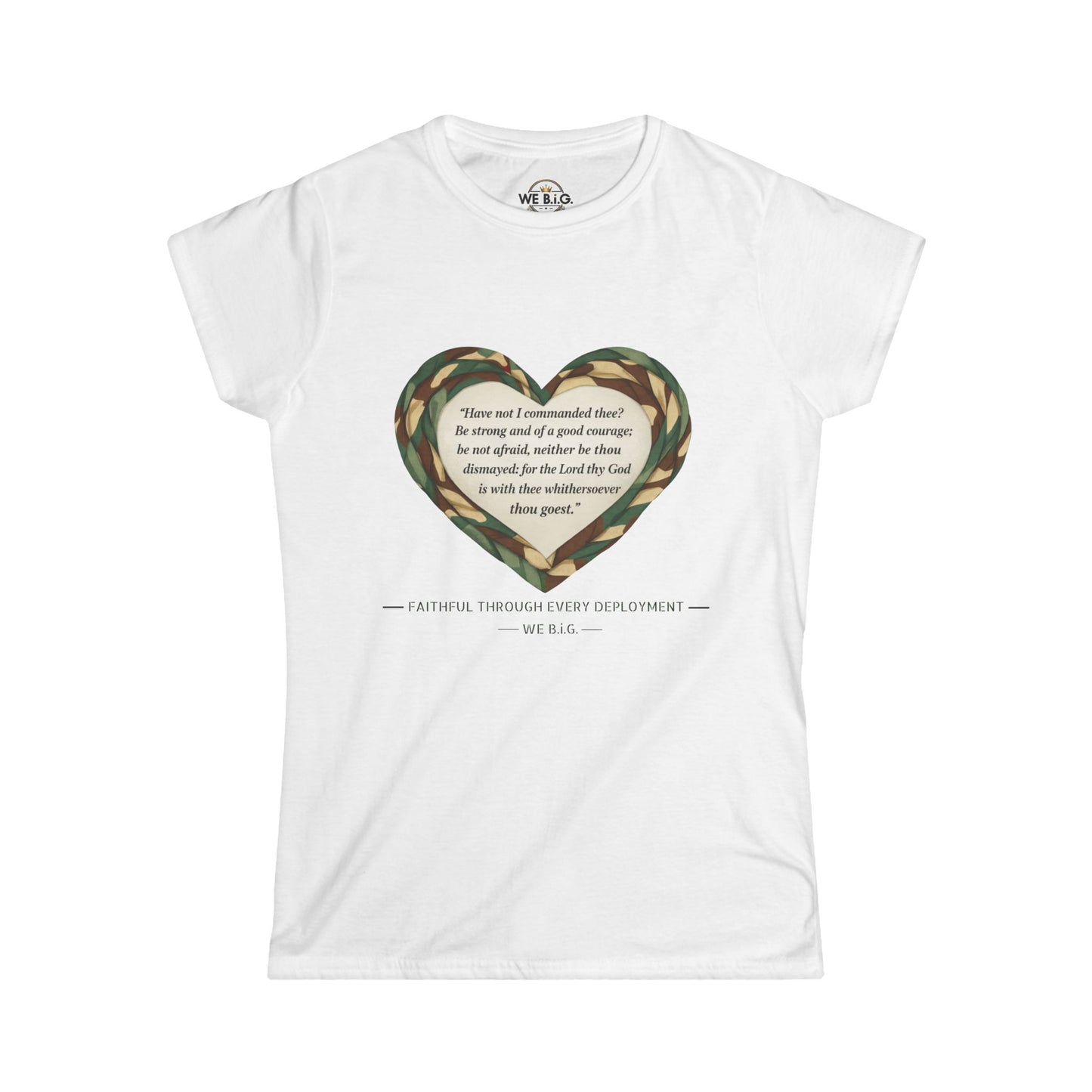Heart Scripture Tee — "We Big" Inspirational Women's Christian T-Shirt