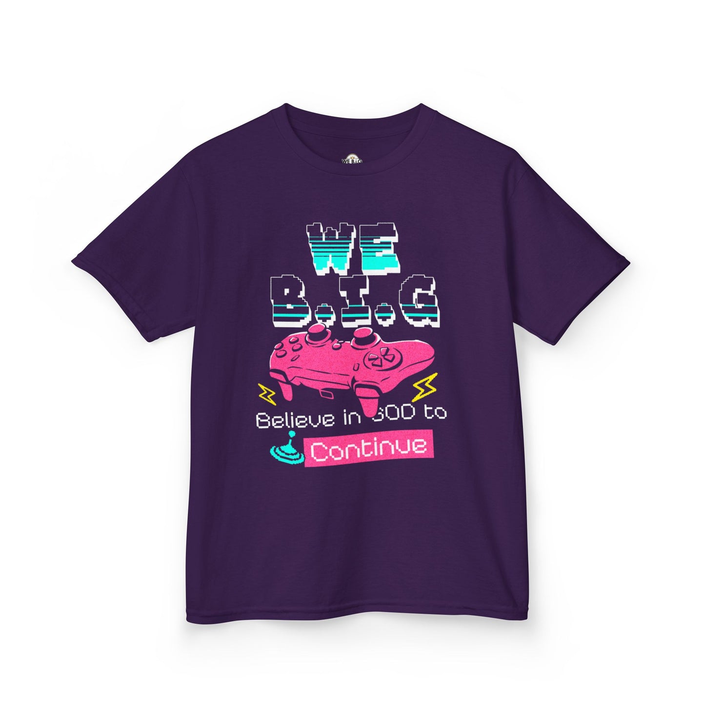 'We B.I.G. Believe in GOD to Continue' - Gift for Young Gamers, Kids T-Shirt, Video Game Apparel, Fun [...]