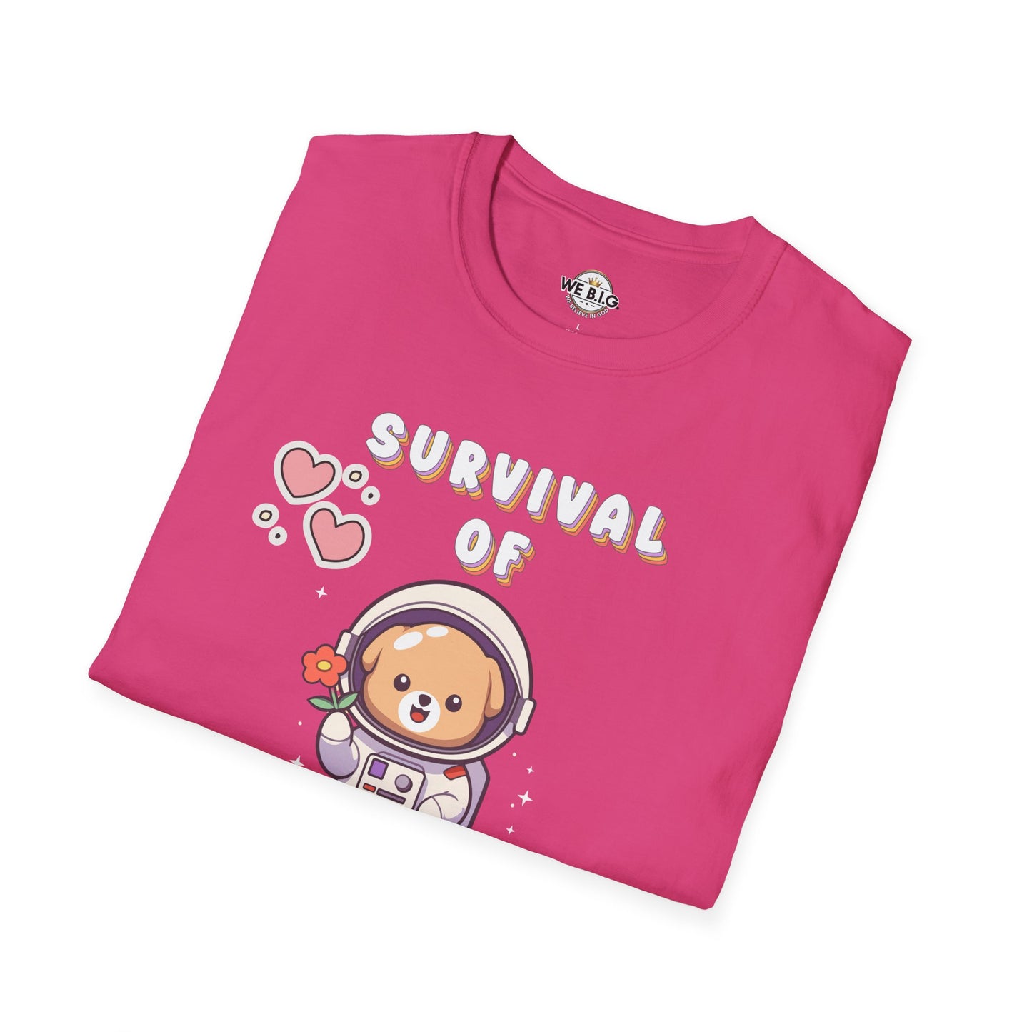 Survival of the Cutest T-Shirt | Cute Astronaut Tee for Kids & Adults | Perfect for Birthdays, Parties, Gifts, Casual Wear