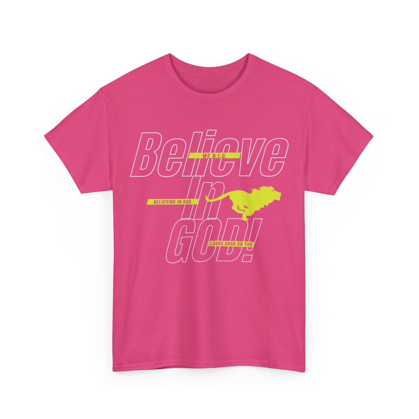 We B.i.G.—Belief-Driven Unisex Heavy Cotton Tee, Motivational Shirt, Everyday Wear, Gifts for Him/Her, Inspirational Apparel, Casual Style