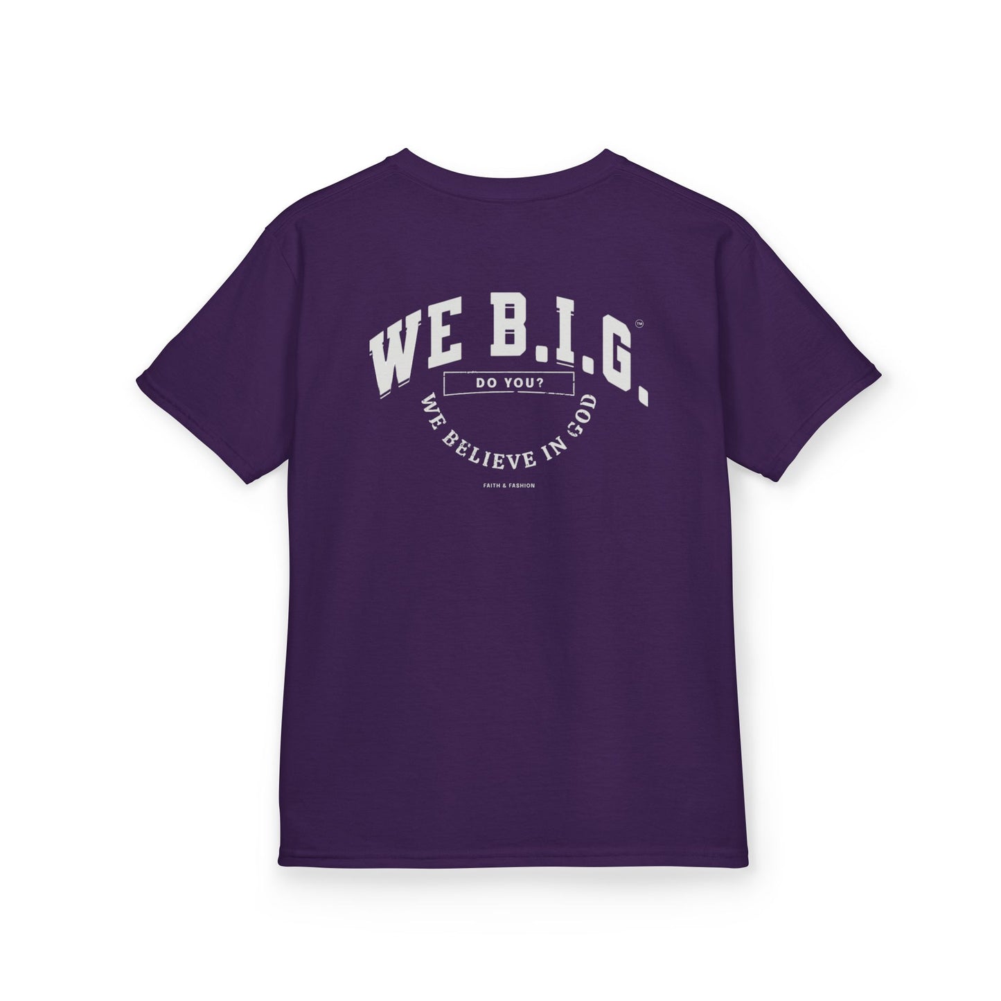 'We Believe in GOD' - Fun Cotton Shirt for Celebrations, Faith-Based Events, Everyday Wear