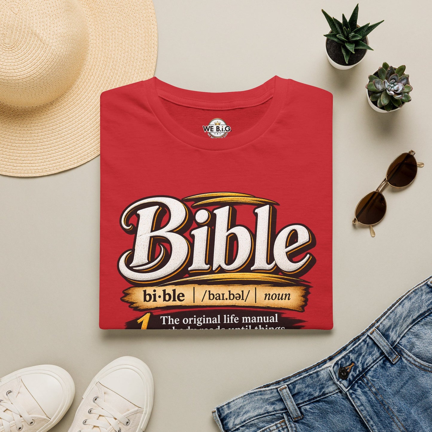Bible Definition T-Shirt — "The Original Life Manual" Christian Faith Tee