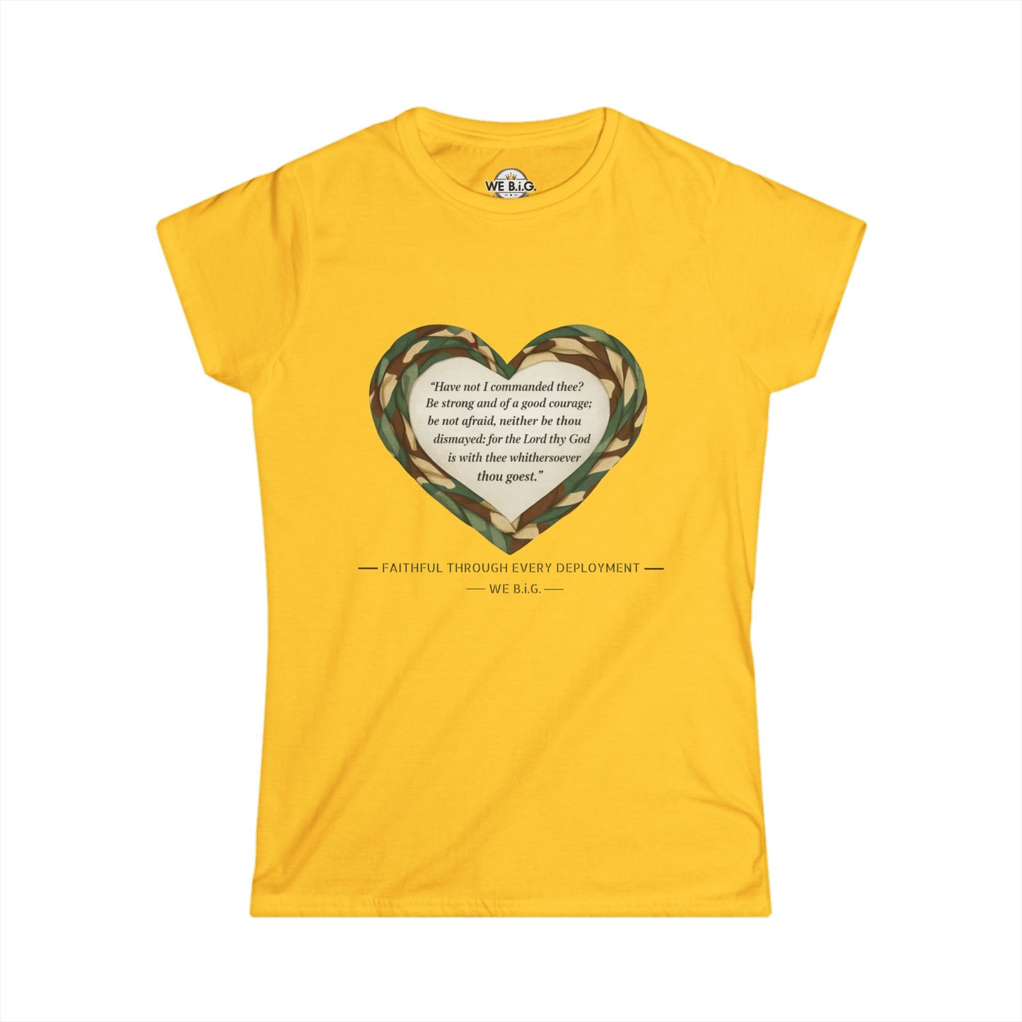 Heart Scripture Tee — "We Big" Inspirational Women's Christian T-Shirt