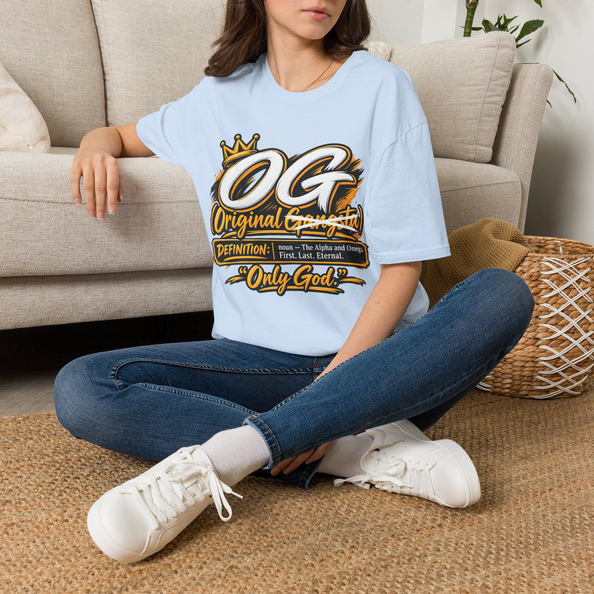 OG Original Gangsta T-Shirt — Crowned "Only God" Streetwear Tee