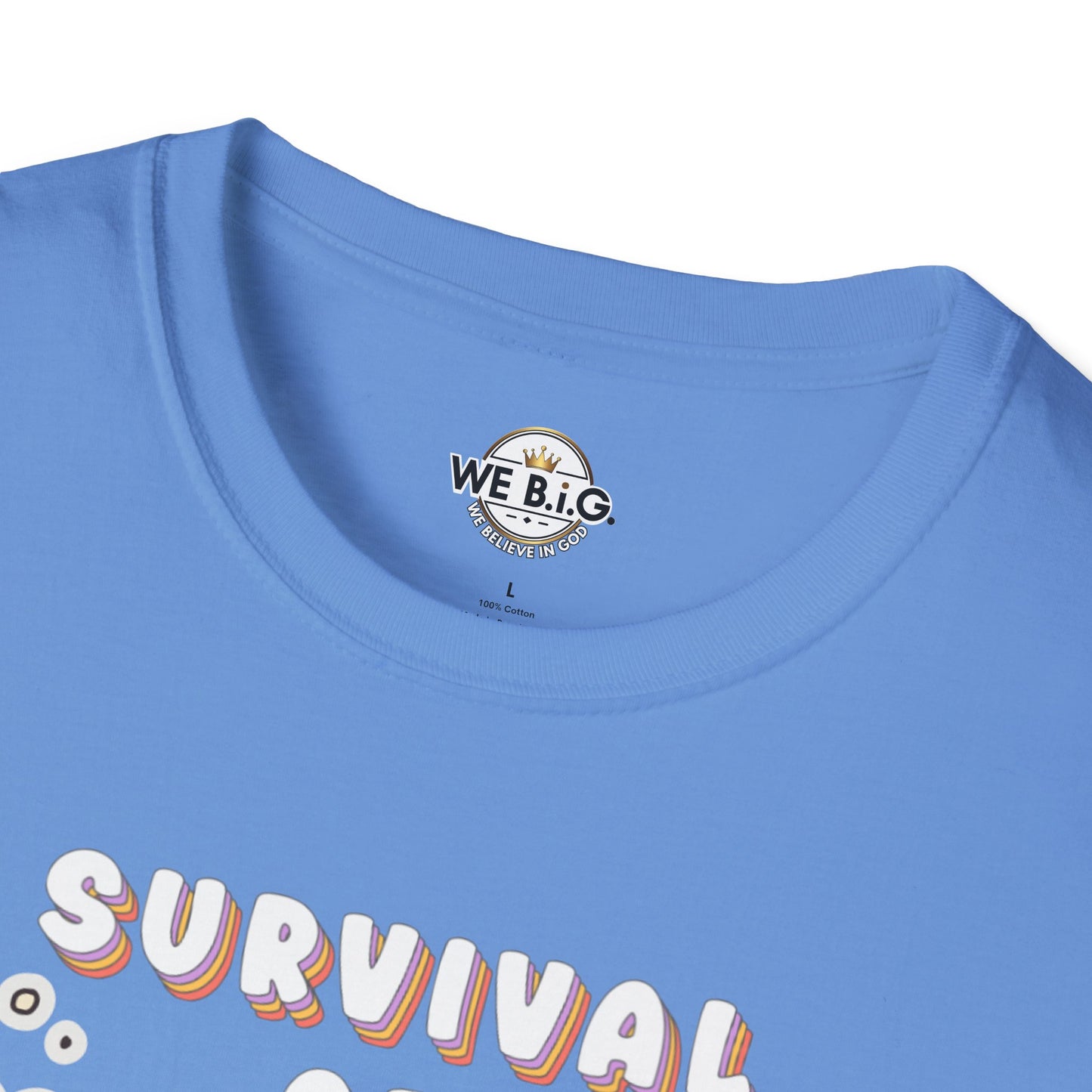 Survival of the Cutest Tee—Cute Cat Character Unisex T-Shirt, Gift for Cat Lovers, Fun Casual Wear, Kawaii Style Apparel