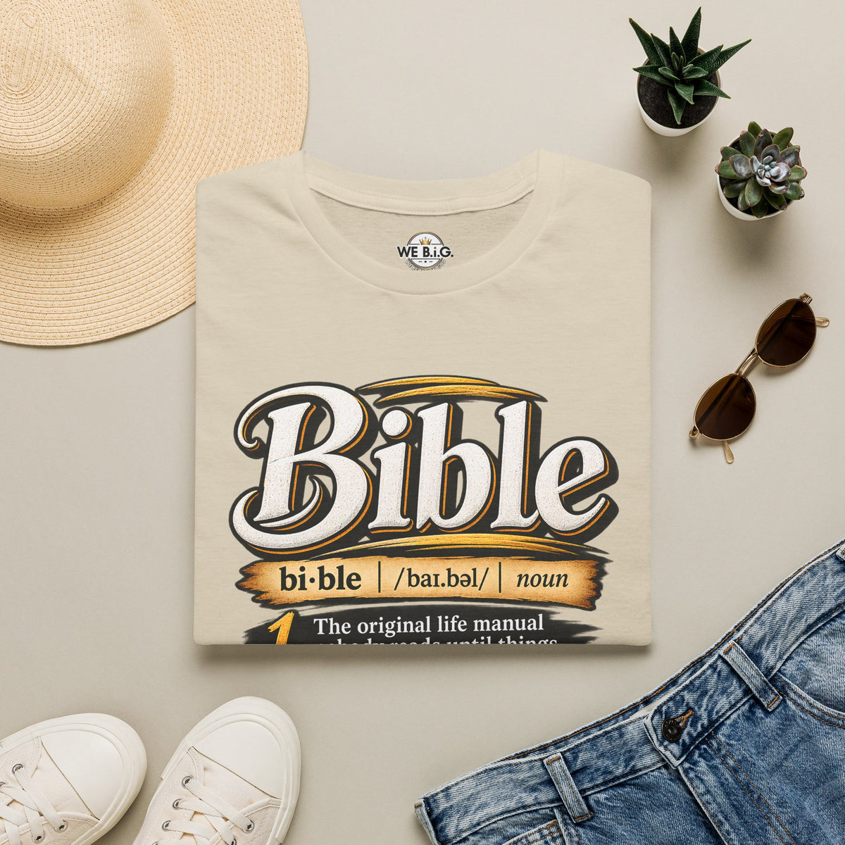 Bible Definition T-Shirt — "The Original Life Manual" Christian Faith Tee