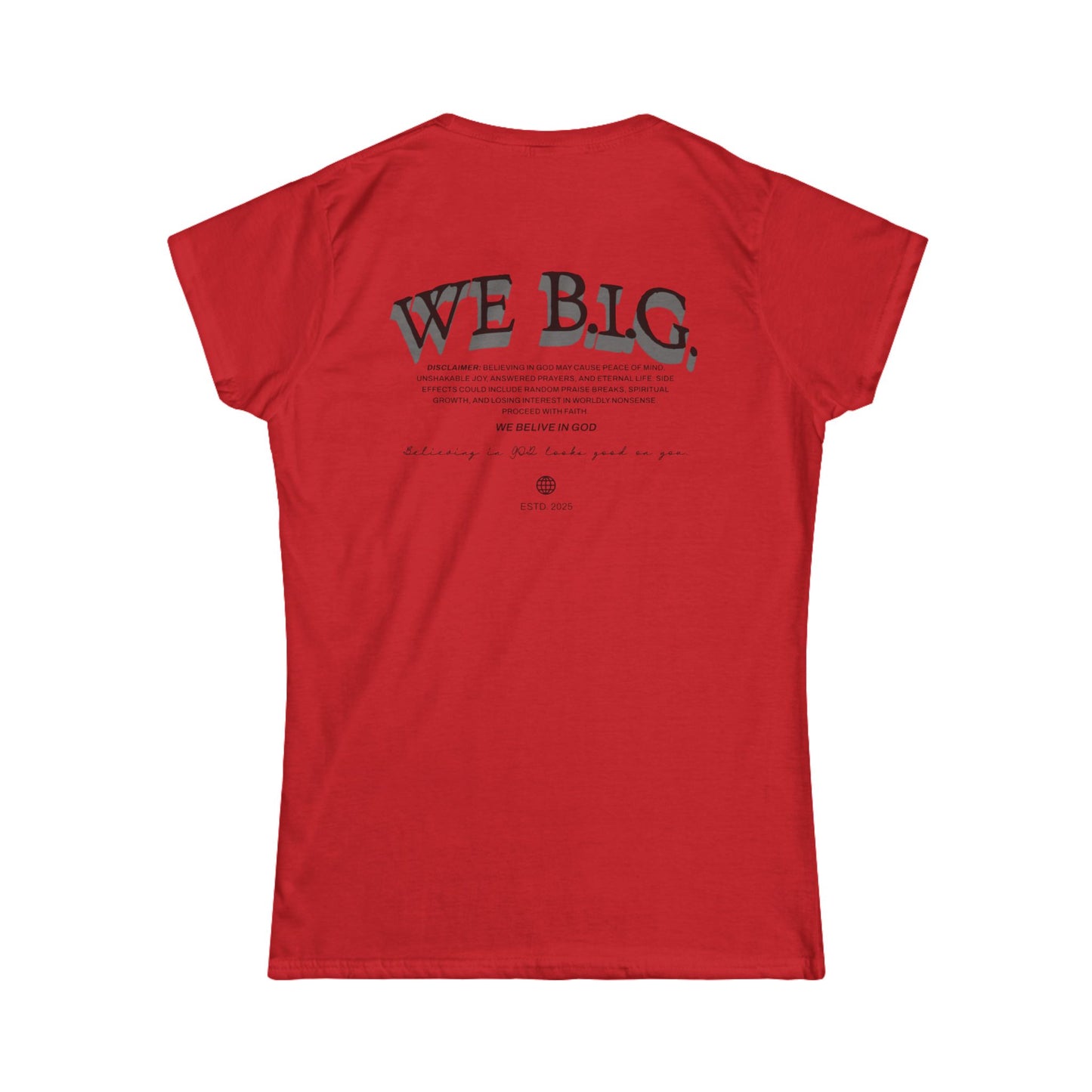 Heart Scripture Tee — "We Big" Inspirational Women's Christian T-Shirt