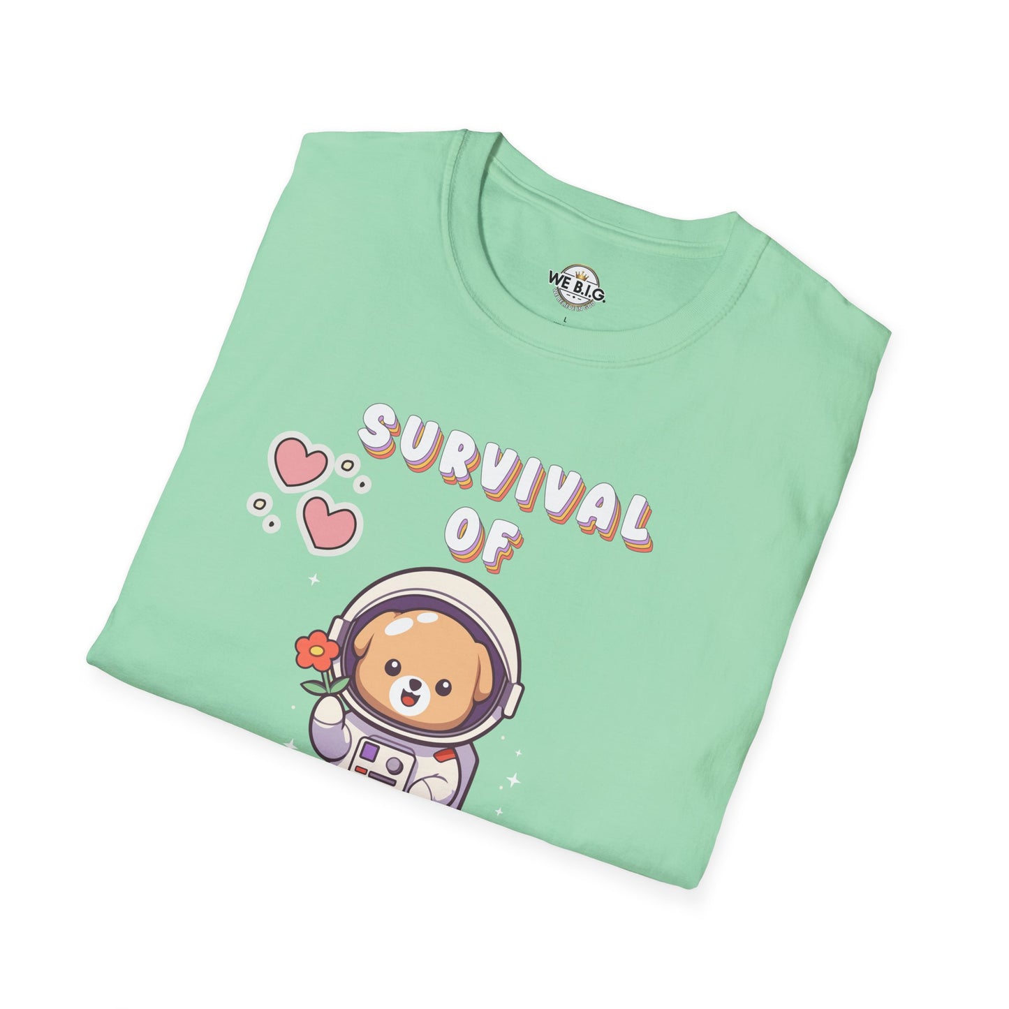 Survival of the Cutest T-Shirt | Cute Astronaut Tee for Kids & Adults | Perfect for Birthdays, Parties, Gifts, Casual Wear