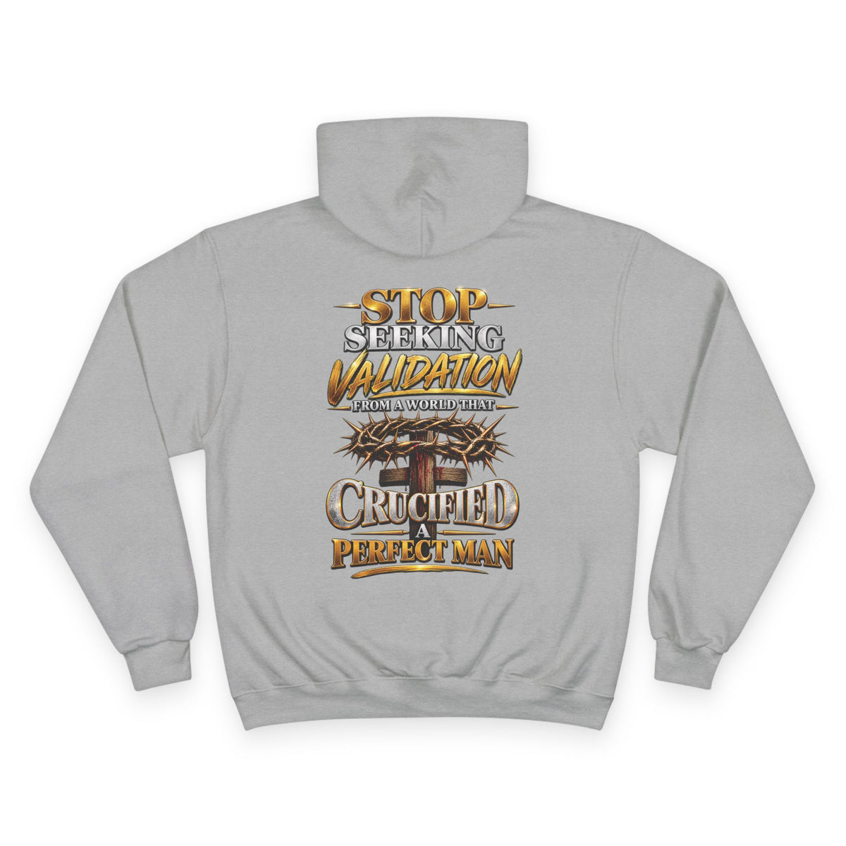Crucified Man: Champion Hoodie
