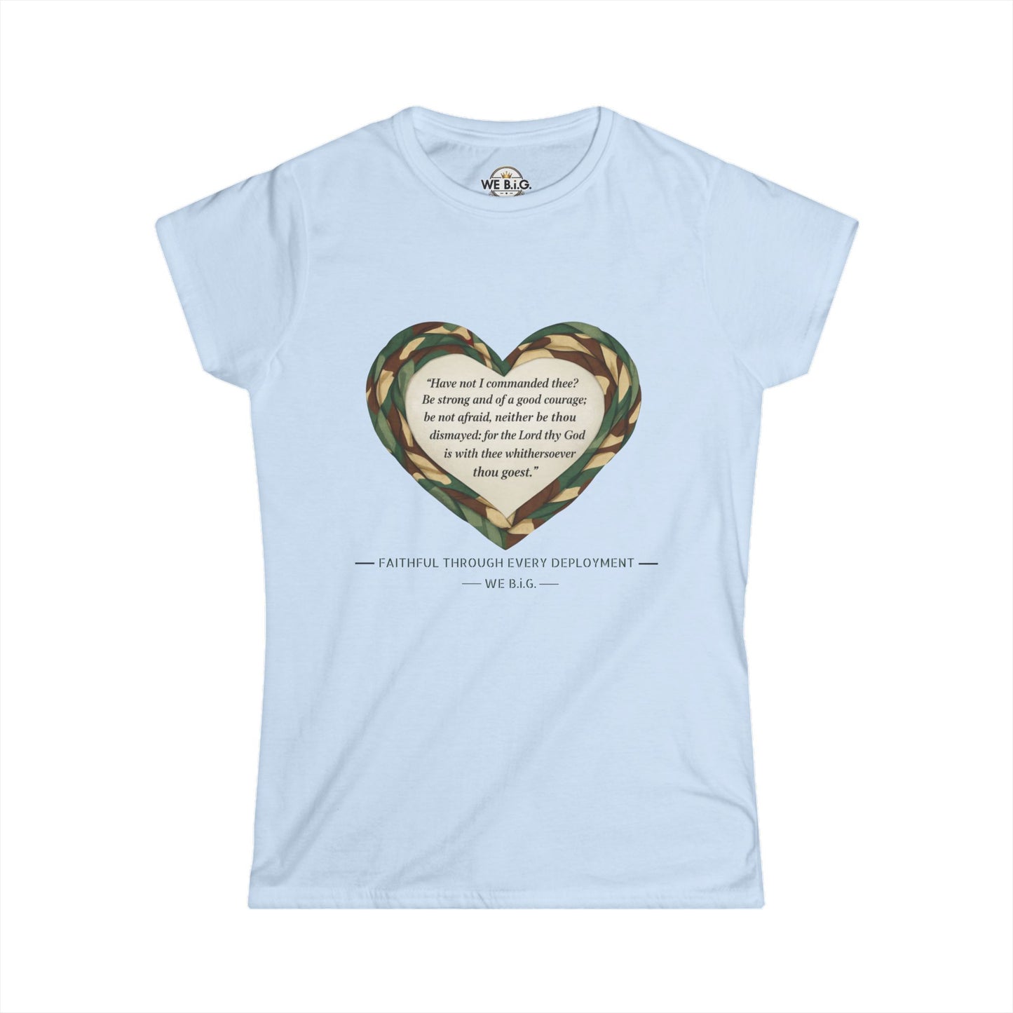 Heart Scripture Tee — "We Big" Inspirational Women's Christian T-Shirt