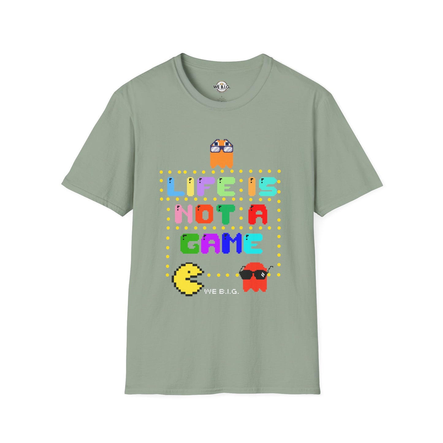 Retro Video Game Inspired T-Shirt - Life is Not a Game, Gamer Merchandise, Arcade Lover Gift, Fun Gift for Players, Unisex Tee