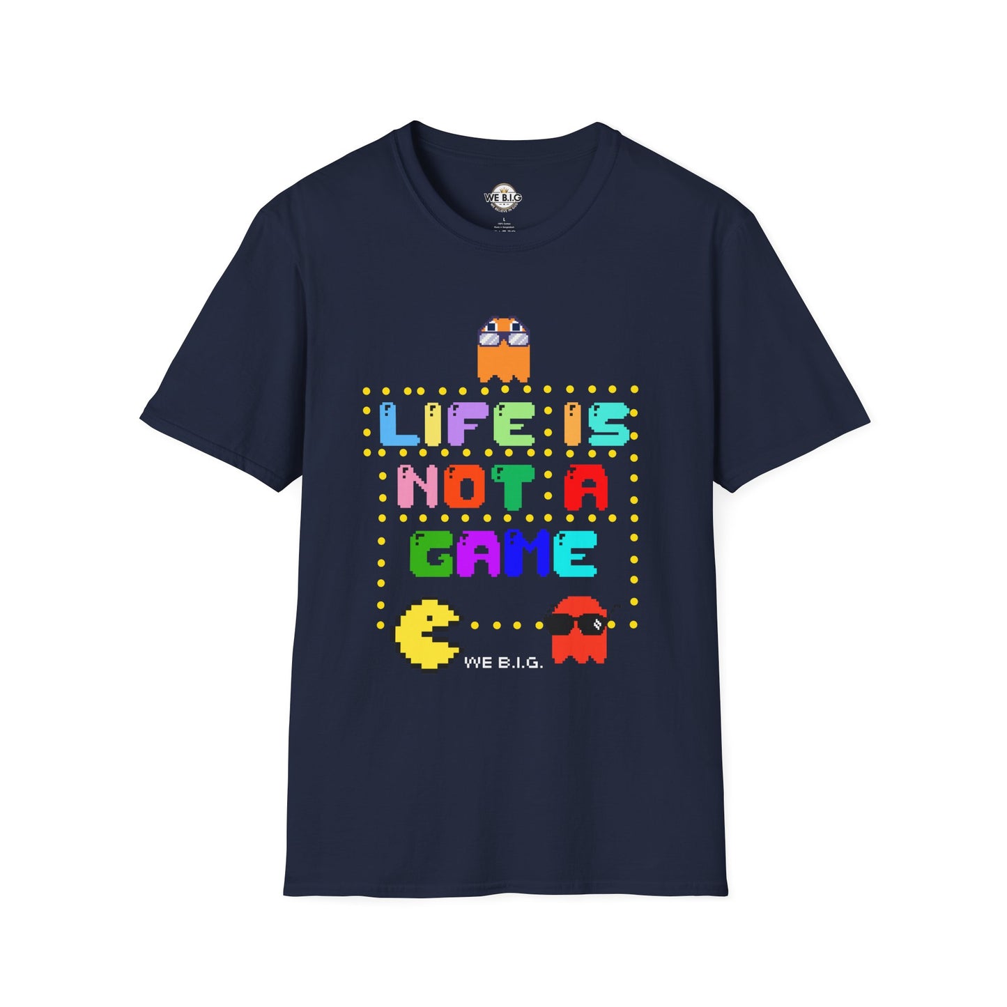 Retro Video Game Inspired T-Shirt - Life is Not a Game, Gamer Merchandise, Arcade Lover Gift, Fun Gift for Players, Unisex Tee