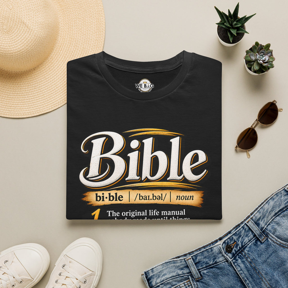 Bible Definition T-Shirt — "The Original Life Manual" Christian Faith Tee