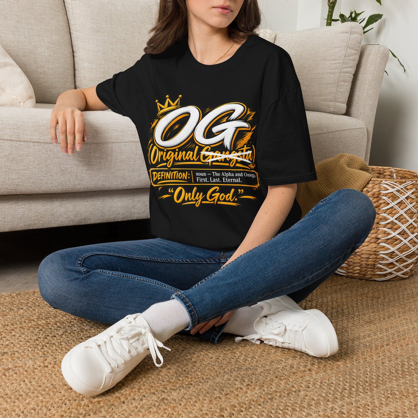 OG Original Gangsta T-Shirt — Crowned "Only God" Streetwear Tee